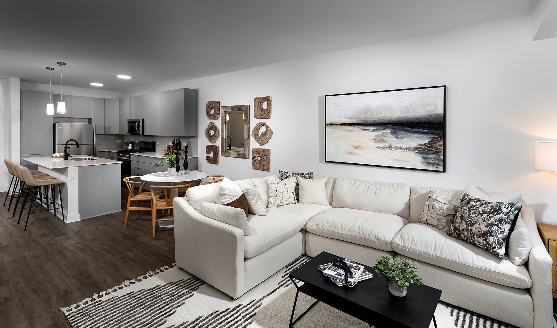 Living Area rendering of living area